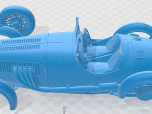 Aston Martin Ulster 1935 Printable Car Model Cetak 3D