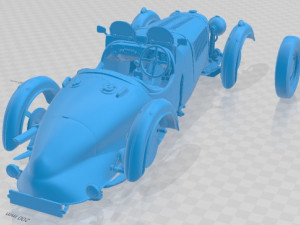 Aston Martin Ulster 1935 Printable Car Model Cetak 3D