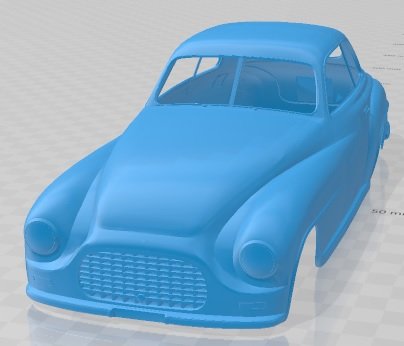 Ferrari 166 Inter 1948 Printable Body Car Model do druku 3D .c4d .max .obj .3ds .fbx .stl .blend 