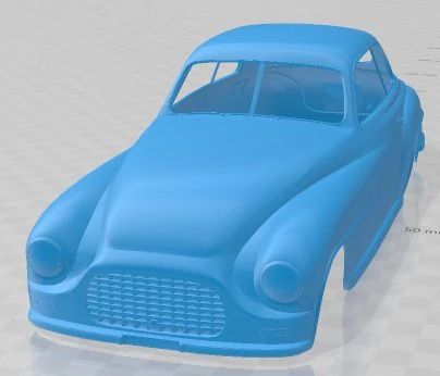 Ferrari 166 Inter 1948 Printable Body Car 3D Print Model .c4d .max .obj .3ds .fbx .stl .blend 