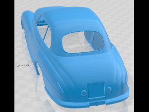 Ferrari 166 Inter 1948 Printable Body Car Model do druku 3D