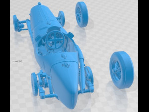 Alfa Romeo Tipo B Monoposto P3 1934 Printable Car Model do druku 3D