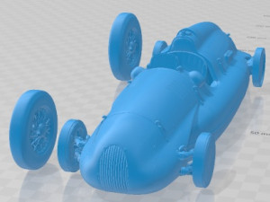 Auto Union Type D 1938 Printable Car 3D Print Model