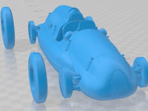 Auto Union Type D 1938 Printable Car 3D Druckmodell
