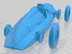 Auto Union Type D 1938 Printable Car 3D Druckmodell