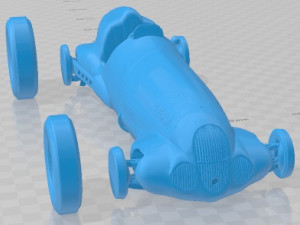 Mercedes Benz W125 1937 Printable Car 3D-printmodel