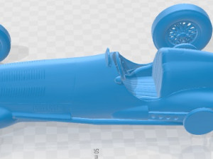 Mercedes Benz W125 1937 Printable Car 3D-printmodel