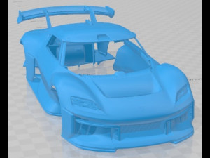 Porsche Mission R 2021 Printable Body Car Modèles 3D en vedette