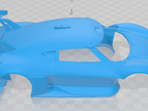 Porsche Mission R 2021 Printable Body Car Modèles 3D en vedette