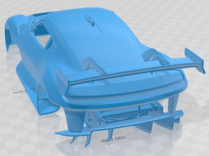 Porsche Mission R 2021 Printable Body Car Modèles 3D en vedette