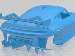 Porsche Mission R 2021 Printable Body Car Modèles 3D en vedette