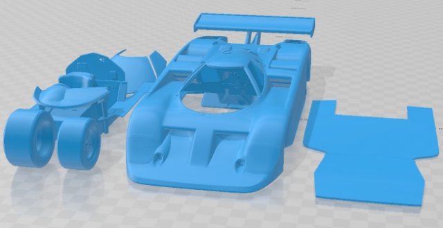 Nissan GTP ZX Turbo 1985 Printable Car Modèles 3D en vedette .c4d .max .obj .3ds .fbx .stl .blend 