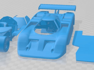 Nissan GTP ZX Turbo 1985 Printable Car Modelo de impresión 3D