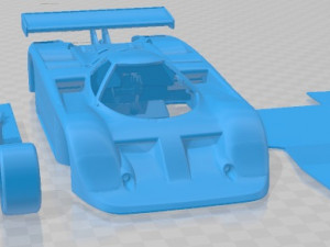 Nissan GTP ZX Turbo 1985 Printable Car Modèles 3D en vedette