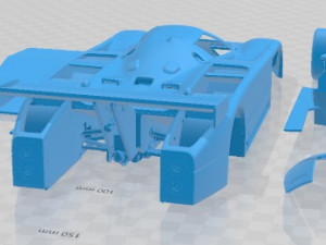 Nissan GTP ZX Turbo 1985 Printable Car Modèles 3D en vedette