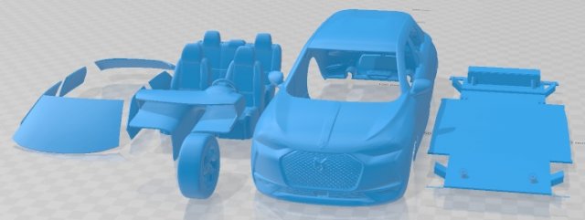 Citroen DS3 Crossback 2018 Printable Car 3D प्रिंट मॉडल .c4d .max .obj .3ds .fbx .stl .blend 