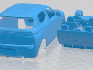 Citroen DS3 Crossback 2018 Printable Car 3D प्रिंट मॉडल