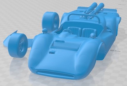 Toyota 415S 1968 Printable Car 3D Print Model .c4d .max .obj .3ds .fbx .stl .blend 