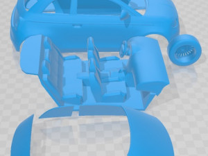 Fiat 500 2021 Printable Car Modello di stampa 3D