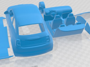 Fiat 500 2021 Printable Car Modello di stampa 3D