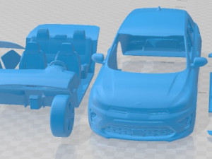 Kia Rio 2021 Printable Car 3D Print Model