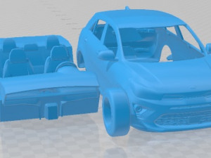 Kia Rio 2021 Printable Car 3D प्रिंट मॉडल