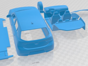 Kia Rio 2021 Printable Car 3D प्रिंट मॉडल