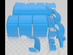 Mercedes Benz Sprinter PanelVan ELWB SHR 2016 Printable Van 3D Baskı Modeli