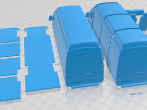 Mercedes Benz Sprinter PanelVan ELWB SHR 2016 Printable Van 3D Baskı Modeli