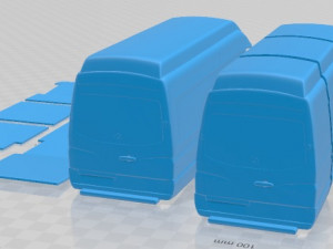 Mercedes Benz Sprinter PanelVan ELWB SHR 2016 Printable Van 3D Baskı Modeli