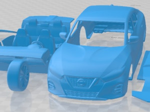Nissan Maxima 2019 Printable Car 3D Print Model