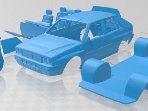 Lancia Delta HF Integrale 1992 Printable Car 3D Print Model