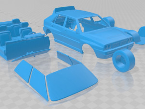 Lancia Delta HF Integrale 1992 Printable Car Modèles 3D en vedette