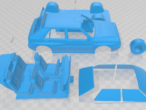 Lancia Delta HF Integrale 1992 Printable Car Modèles 3D en vedette