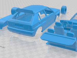 Lancia Delta HF Integrale 1992 Printable Car Modèles 3D en vedette