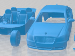 SsangYong Chairman W 2011 Printable Car 3D Print Model