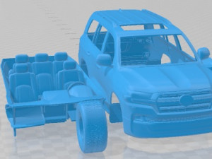 Toyota Land Cruiser 200 2021 Printable Car 3D Baskı Modeli