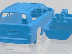 Toyota Land Cruiser 200 2021 Printable Car 3D Baskı Modeli