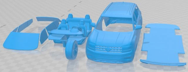 Volkswagen Teramont 2020 Printable Car 3D Print Model .c4d .max .obj .3ds .fbx .stl .blend 