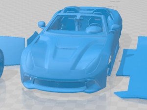Ferrari F12 TRS Roadster 2014 Printable Car 3D Print Model
