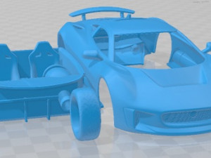 Jaguar C X75 2014 Printable Car Modello di stampa 3D