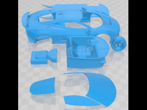 Jaguar C X75 2014 Printable Car Modello di stampa 3D