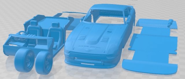 Datsun Mid Night Racing Team ABR S130Z Printable Car 3D Принт Модель .c4d .max .obj .3ds .fbx .stl .blend