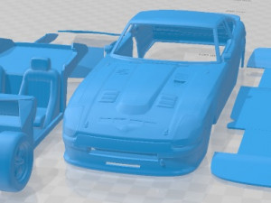 Datsun Mid Night Racing Team ABR S130Z Printable Car 3D Print Model