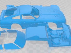 Datsun Mid Night Racing Team ABR S130Z Printable Car 3D Принт Модель