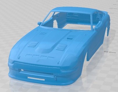 Datsun Mid Night Racing Team ABR S130Z Printable Body Car 3D Принт Модель .c4d .max .obj .3ds .fbx .stl .blend 