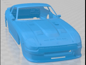 Datsun Mid Night Racing Team ABR S130Z Printable Body Car 3D Принт Модель