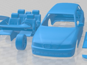 5 Series Touring 1999 Printable Car 3D Print Model