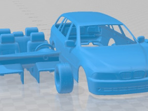 5 Series Touring 1999 Printable Car Modelo de Impressão 3D