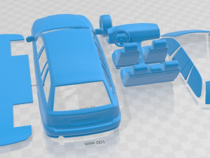 5 Series Touring 1999 Printable Car Modelo de Impressão 3D